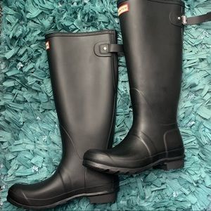 (NWOB) Hunters Original Tall Rain Boot Matte Black